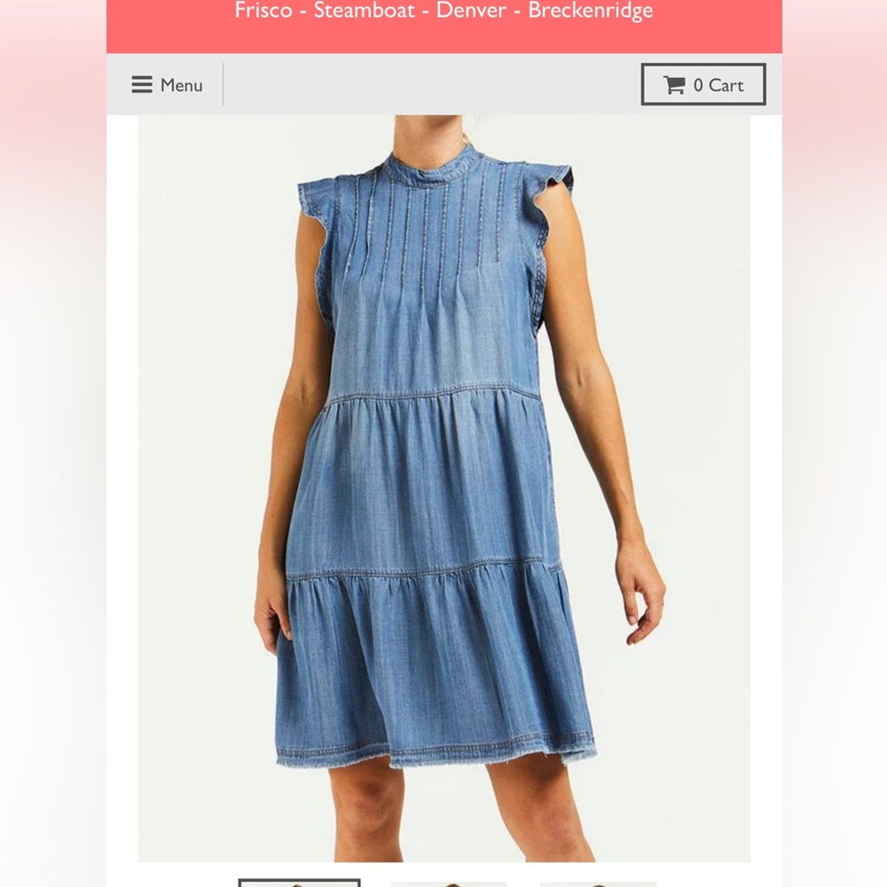 Large denim dress